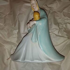 🙂Vintage Mid Century Modern Holland Mold Ceramic Madonna And Child